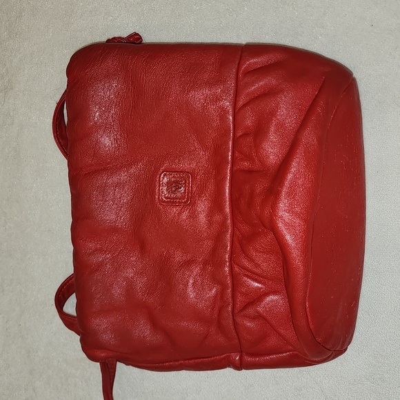 Beautiful Red Leather Small Hobo Purse Anne Klein - Picture 4 of 7
